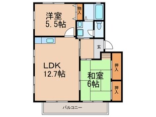 ハムレット96´Ａ棟の物件間取画像